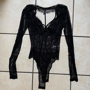 Lace Long-sleeve Bodysuit